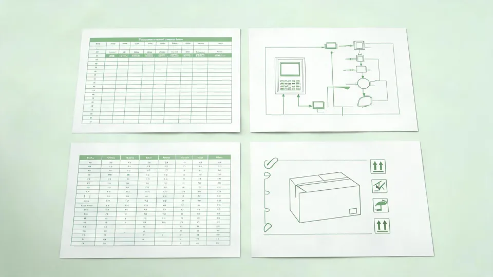 Recovery boot procurement worksheet beside controller and garment diagrams
