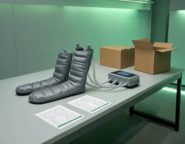 Recovery boot controller, garment pair and procurement comparison sheets